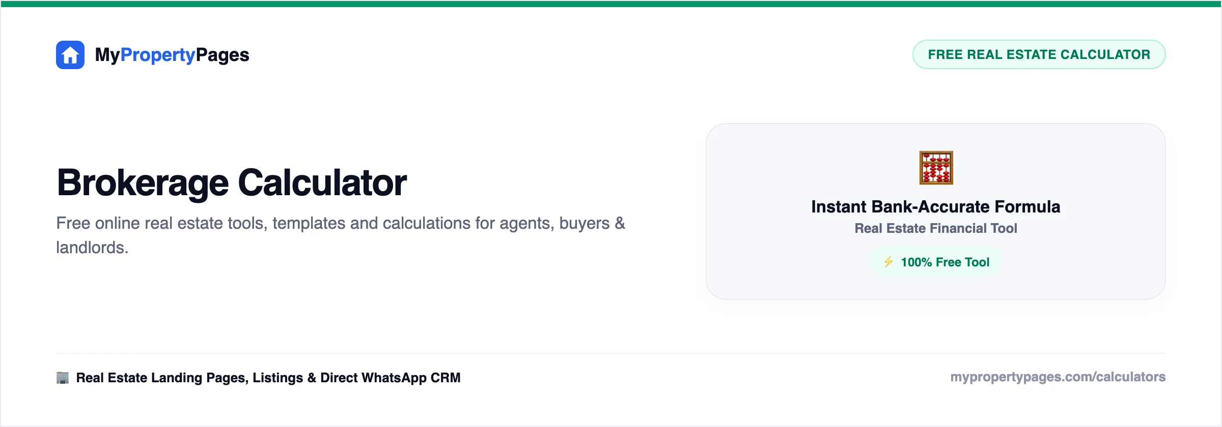 Brokerage & Commission Calculator