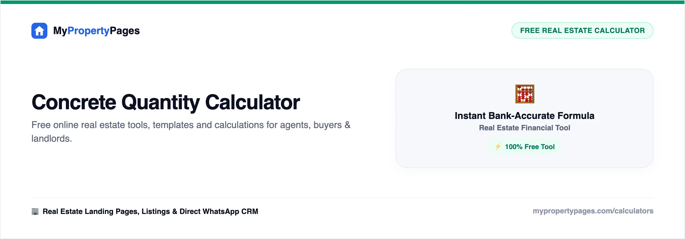 Concrete Quantity Calculator