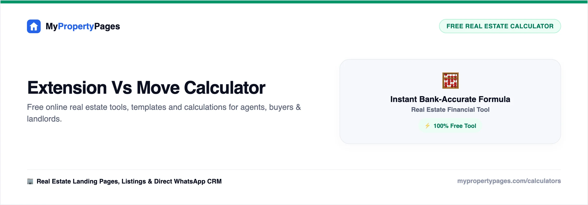 Extend or Move Calculator