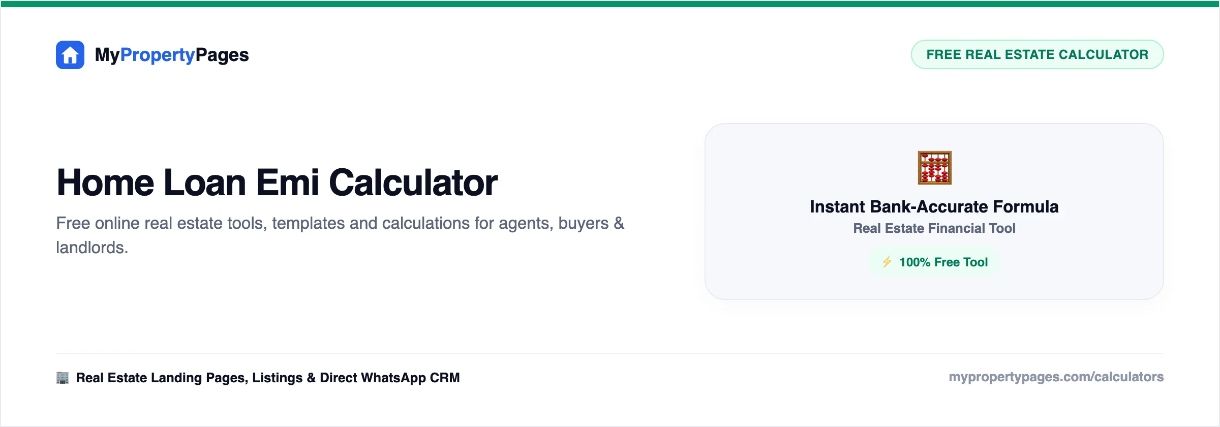 Home Loan EMI Calculator