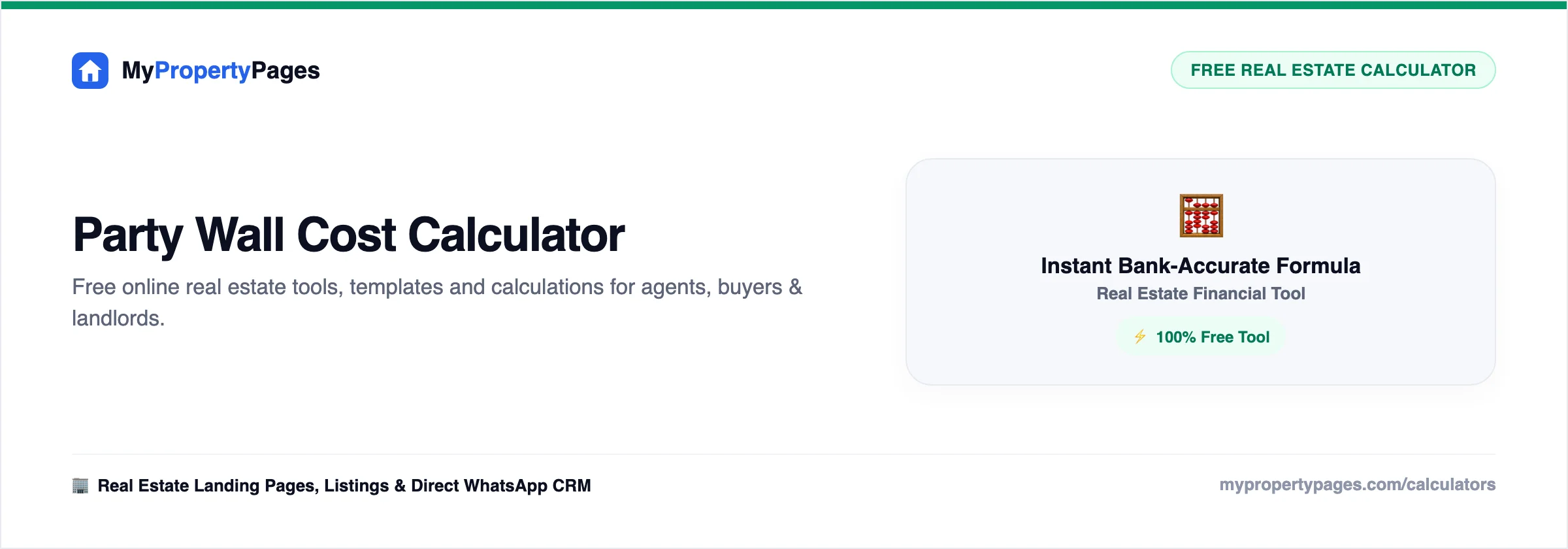 Party Wall Cost Calculator