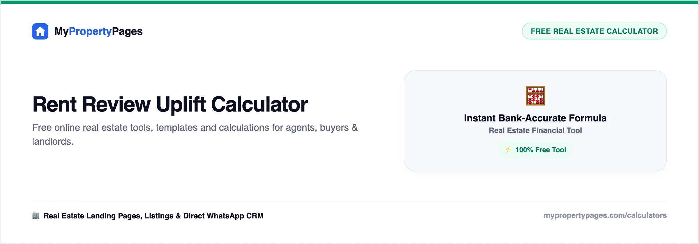 Rent Review Uplift Calculator
