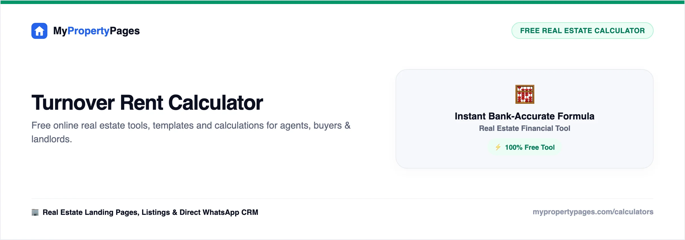 Turnover Rent Calculator