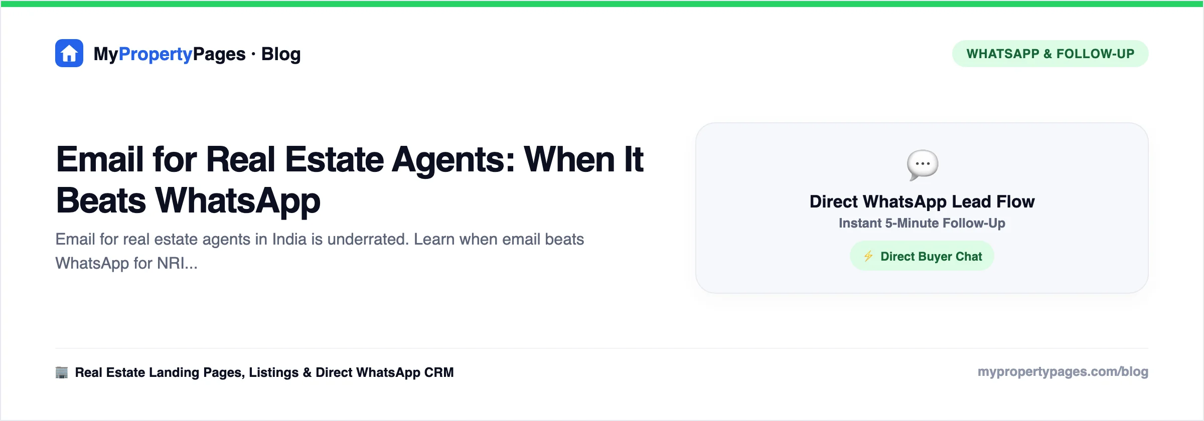 Email for Real Estate Agents: When It Beats WhatsApp — agent productivity and tools guide