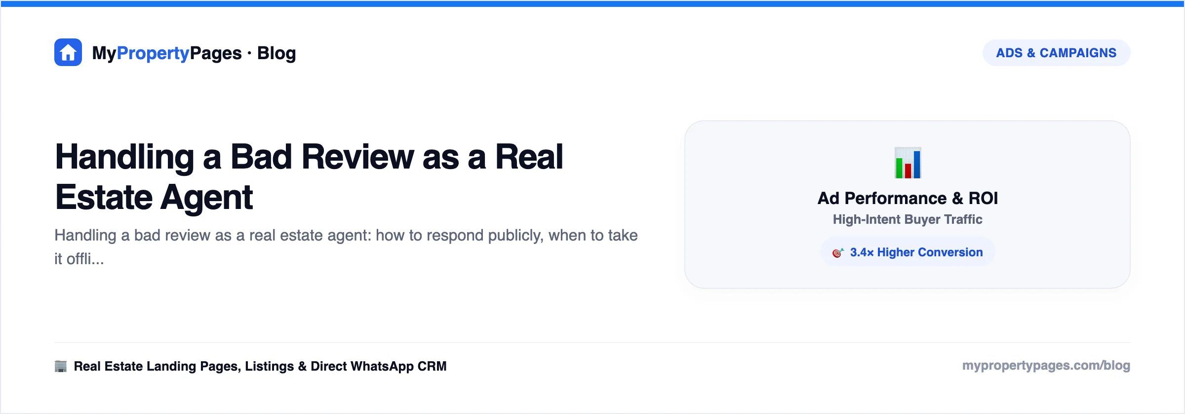 Handling a Bad Review as a Real Estate Agent — agent branding and online reviews guide