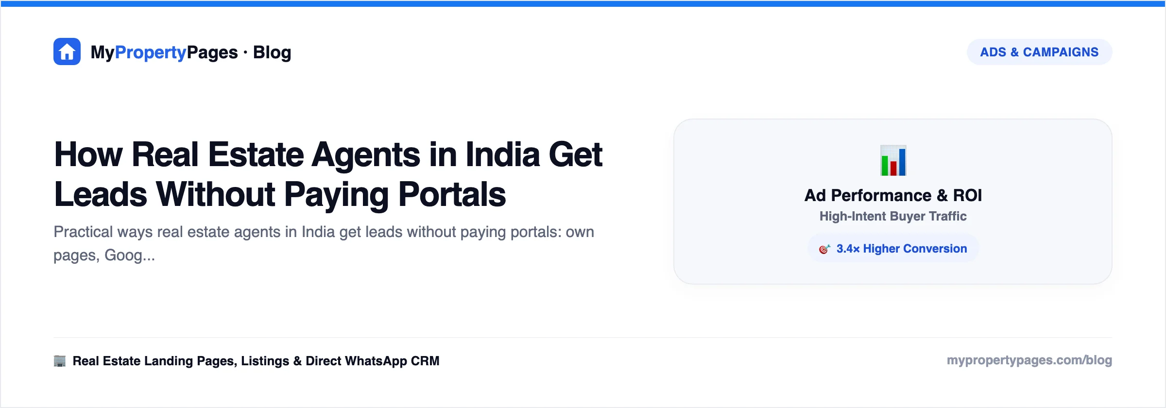 How Real Estate Agents in India Get Leads Without Paying Portals — real estate lead generation guide for agents