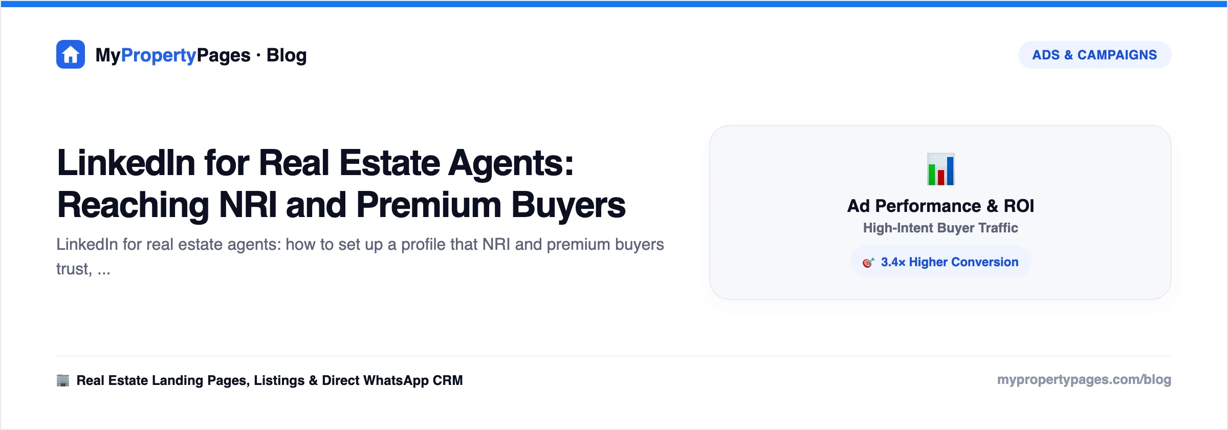 LinkedIn for Real Estate Agents: Reaching NRI and Premium Buyers — real estate lead generation guide for agents