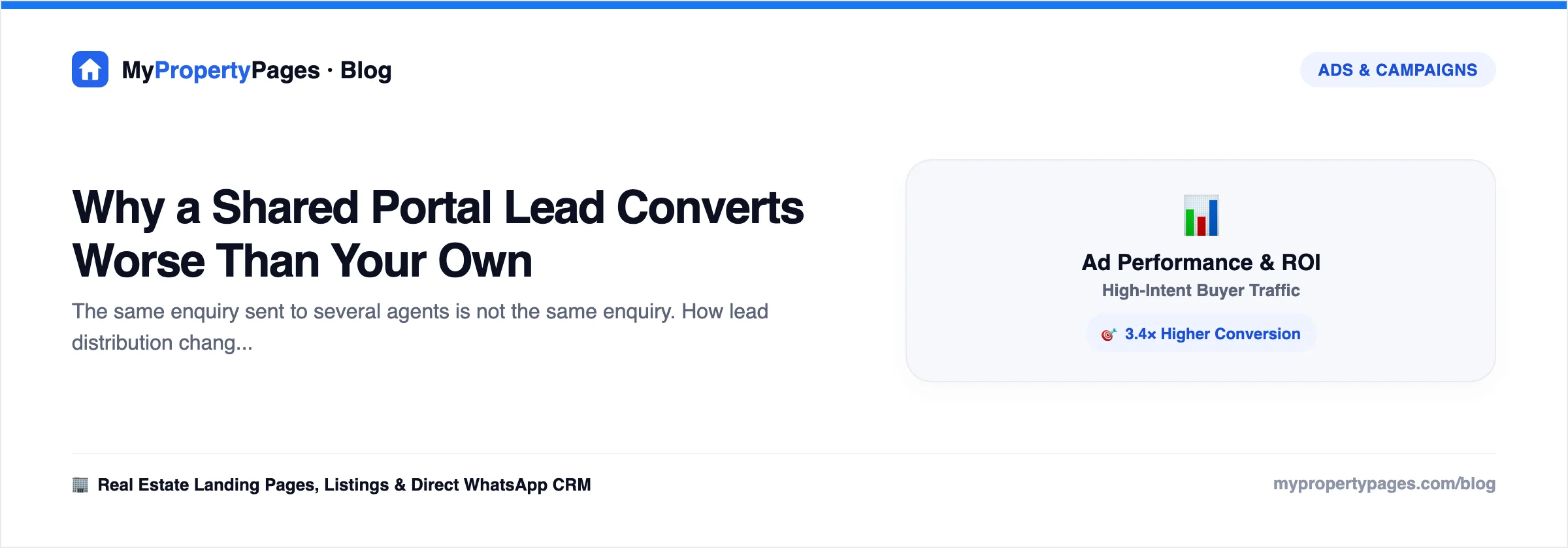 Why a Shared Portal Lead Converts Worse Than Your Own — real estate lead generation guide for agents
