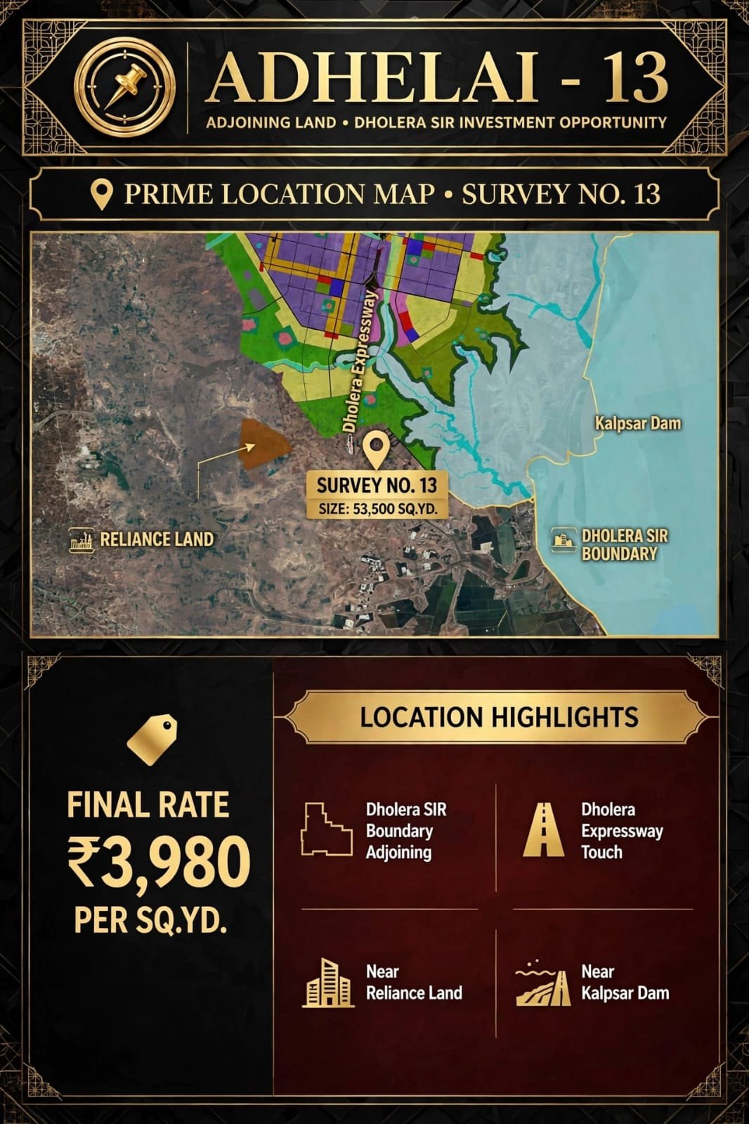 Flat / Apartment for Sale, Adhelai , Dholera — photo 1