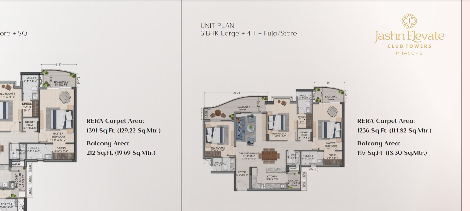 4 BHK Flat for Sale, Pocket GH-1A Golf City — photo 3