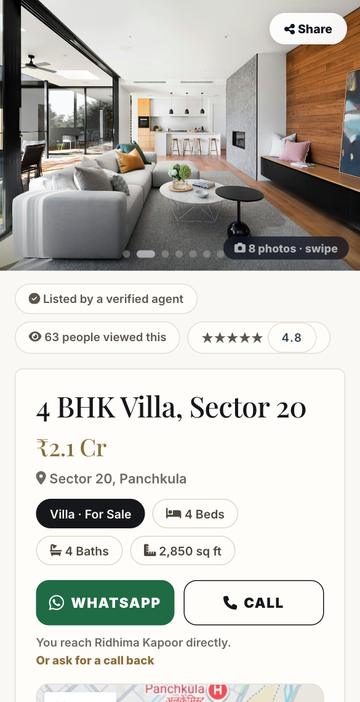 4 BHK Villa, Sector 20
