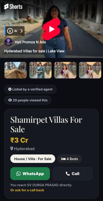 Shamirpet Villas For Sale